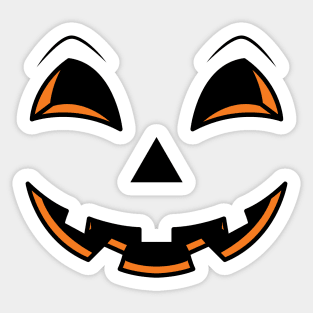 Halloween Scary Evil Pumpkin Funny Pumpkin Head Sticker